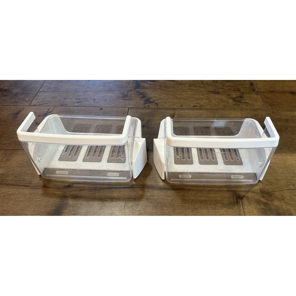 OEM Samsung Refrigerator Freeze Door Tilt Bin Model RS2578SH Set Of 2
